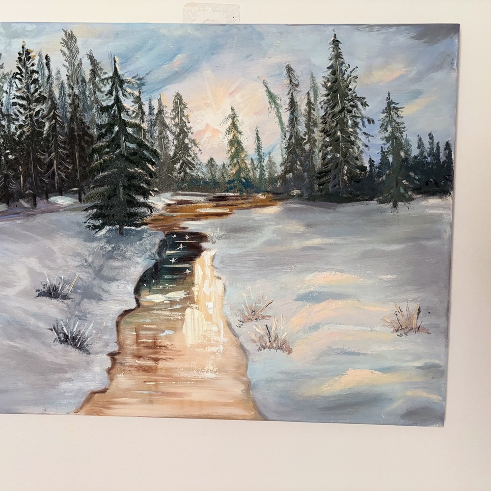 Winter Landscape Canvas Art